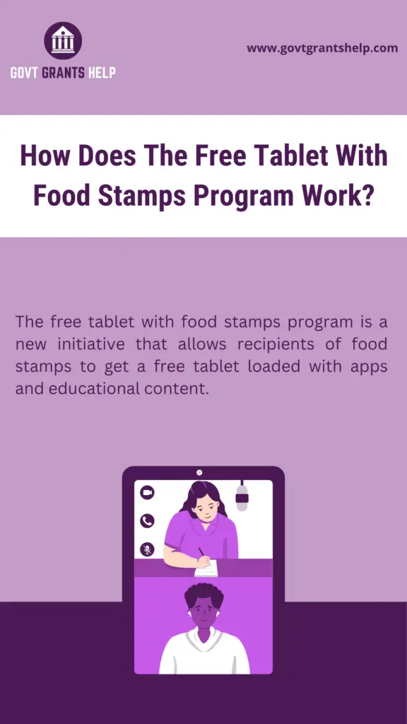 Free tablet with food stamps