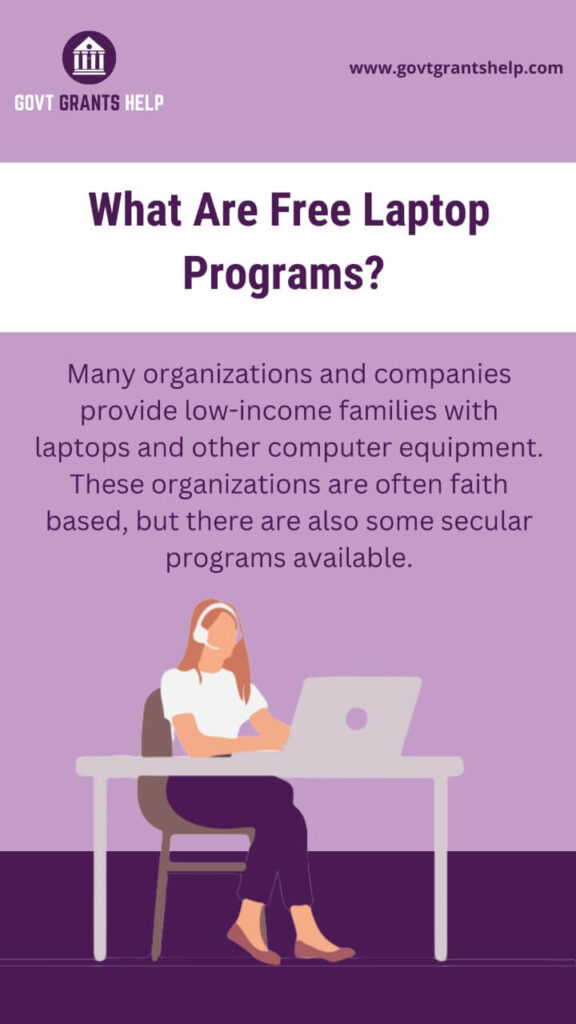 Free laptop for low income families application