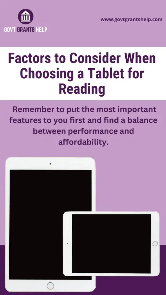 Best tablet for reading books