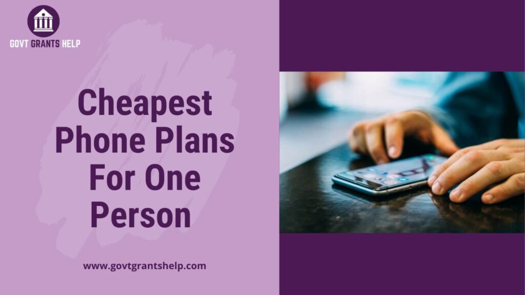 Cheapest phone plans for one person