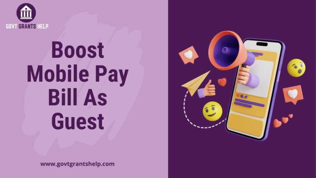 Boost mobile pay bill as guest