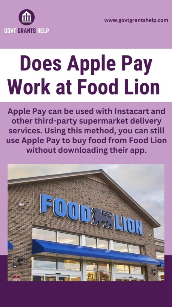 Does food lion accept apple pay for instacart