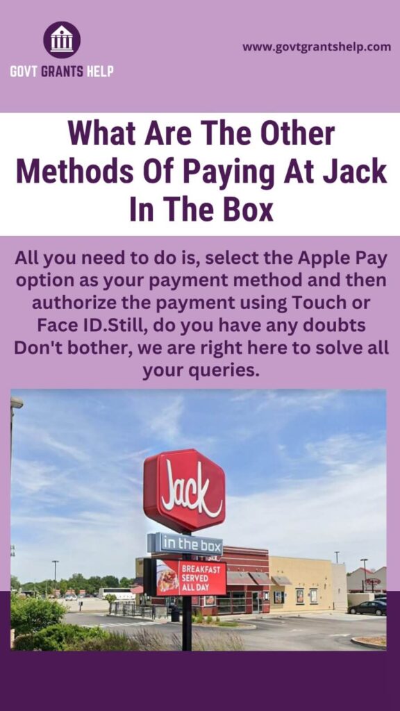 Jack in the box payment methods